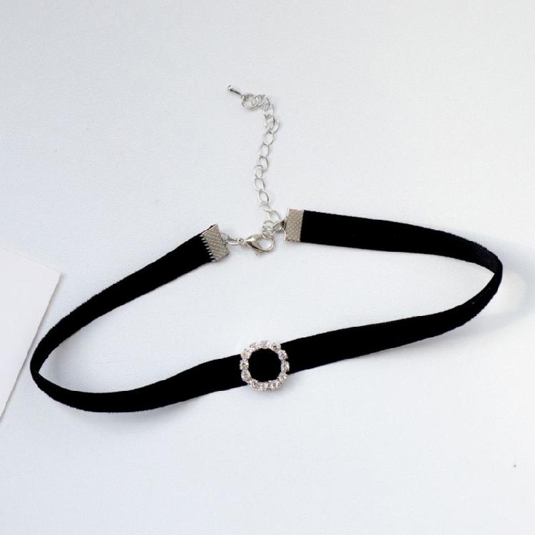 Heart Black Velvet- Collar Necklace Clavicle Chain Jewelry for Women Girls Teens