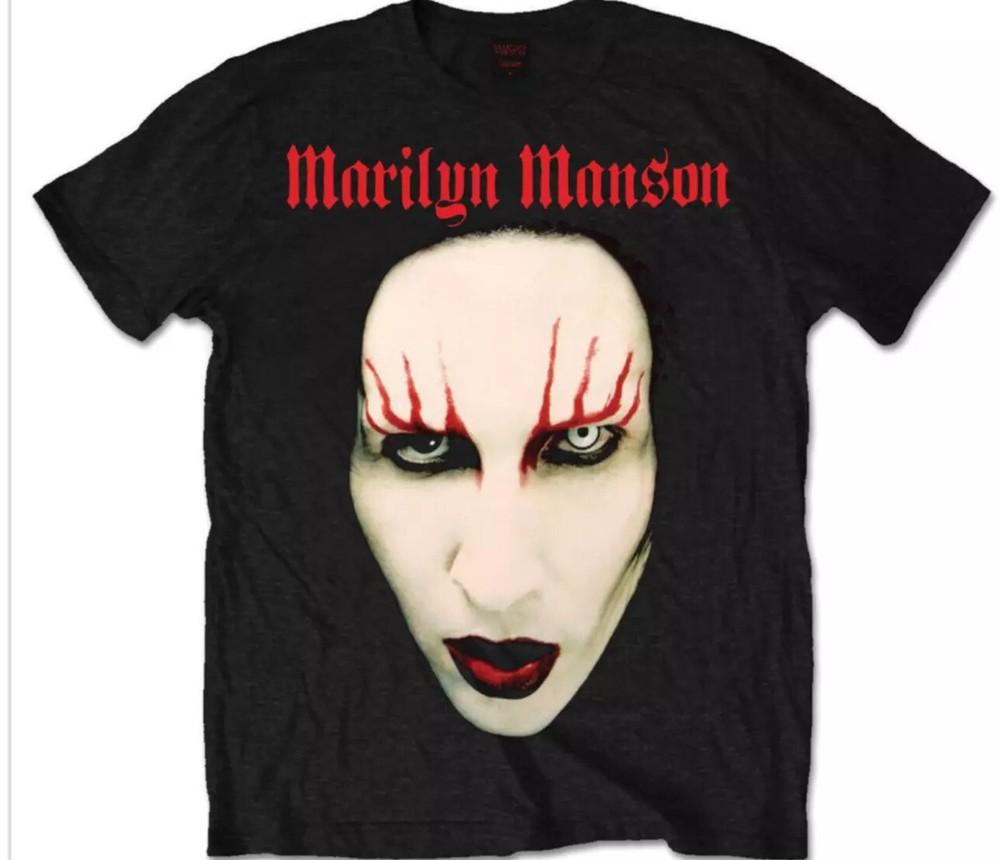 MARILYN MANSON RED LIPSANDISE T SHIRT L