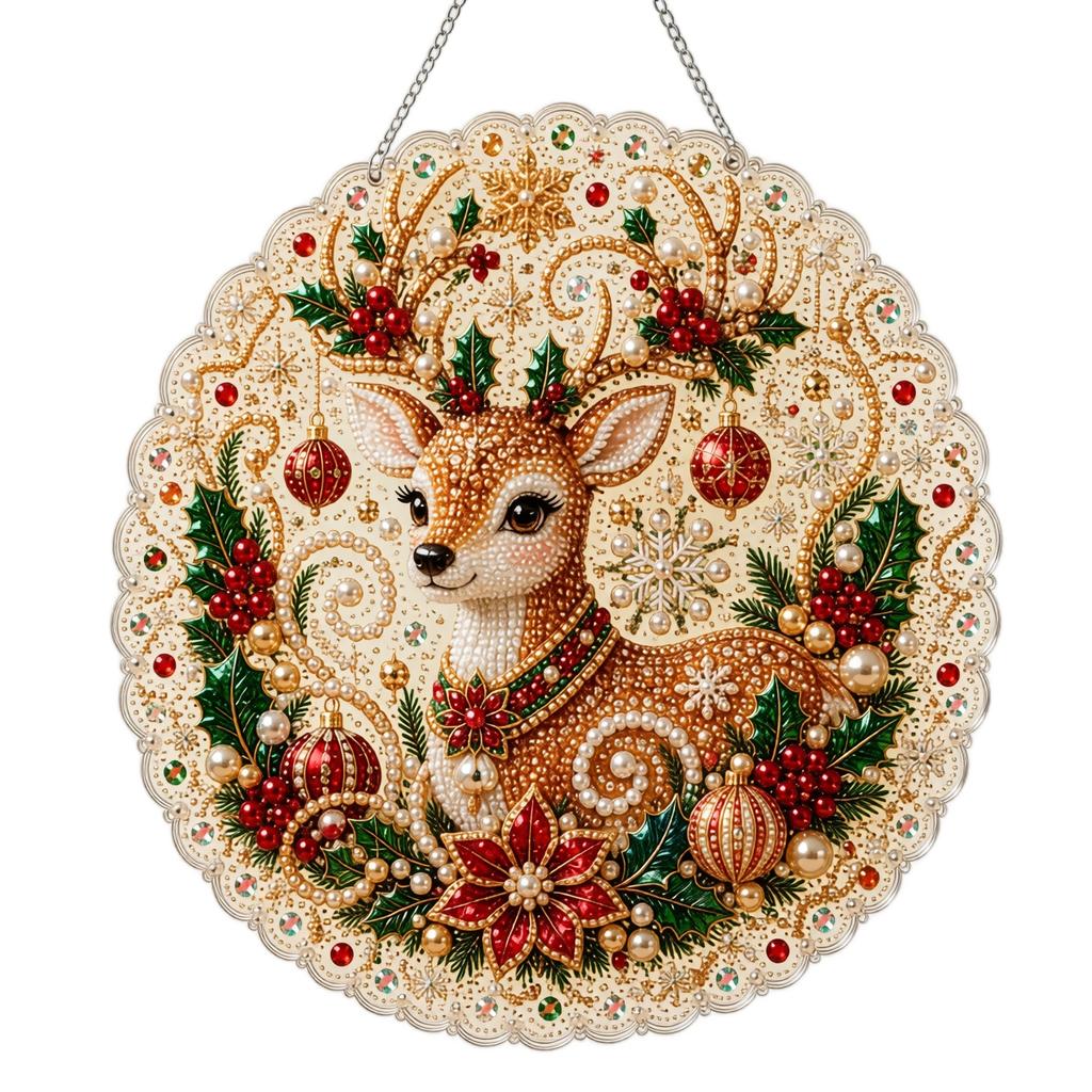 Kit Ornamento da Appendere per Natale - Set Fai da Te per Decorare l'Albero di Natale, Regalo Creativo