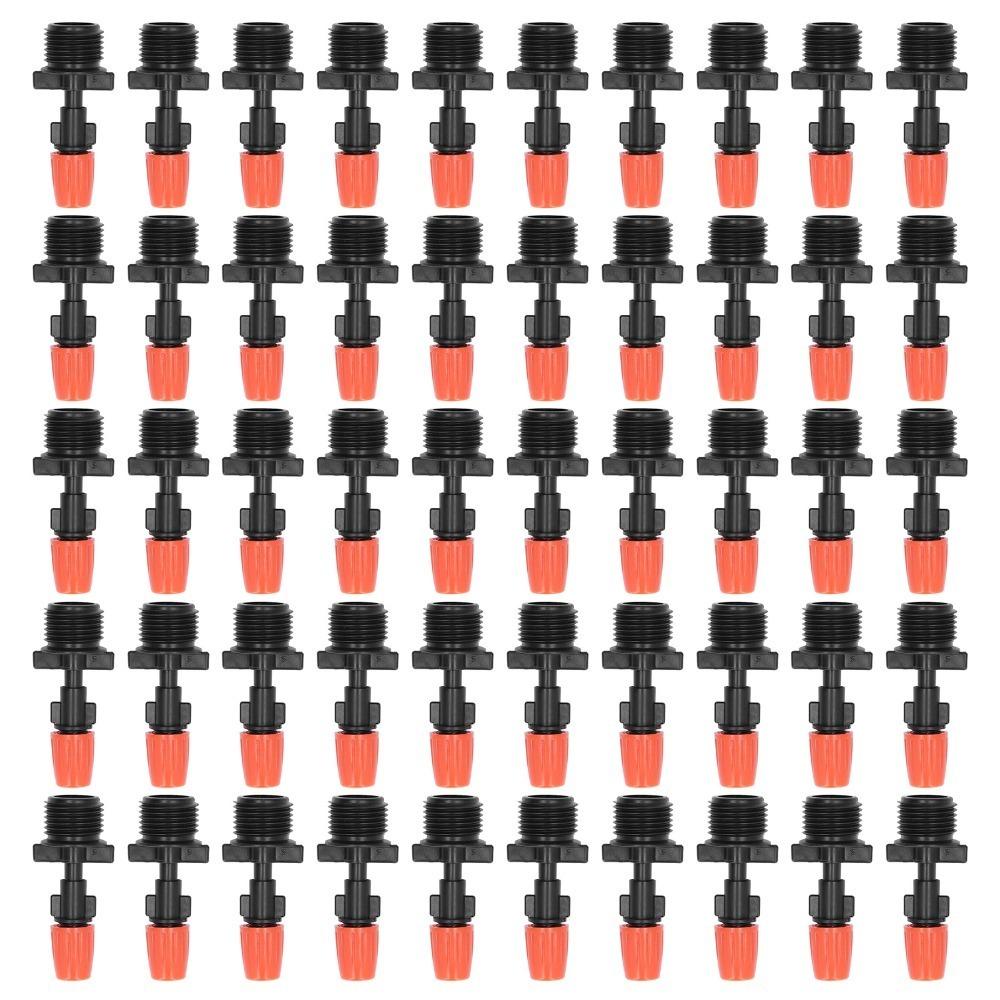 50pcs G1/2 Male Thread Water Spray Head POM Garden Spray Head Atomizing Nozzle Greenhouse Watering G1/2 Male Thread