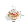 10Pcs/Lot 14×9mm Resin Beads Orange Cut Large Hole Loose Beads For DIY Handcraft Colorful Bracelet Necklace Jewelry Accessories