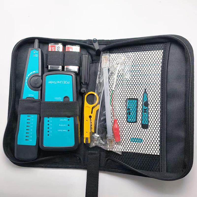 Professional Multifunctional Network & Telephone Line Signal Tester with Continuity and Cable Tracer Functions 200x100x50 mm