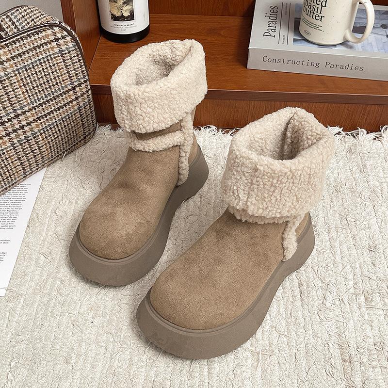 

Женские зимние теплые плюшевые сапоги до середины икры на толстой подошве, два варианта носки, с внутренней меховой подкладкой, нескользящие, для повседневной носки, спортивные, хлопковые ботинки Мартин 40 хаки