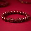 Neues Zinnoberarmband für Damen, Pixiu-Armband für Herren, Pixiu-Partnerarmband, Buddhistische Perlen