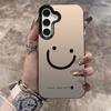 Für Samsung Galaxy S25 S24 S23 Ultra S22 Plus S21 FE Hülle Farbe Silber Lachende Wangen Abdeckung Für A56 A55 A54 A53 A36 A25 A24 Funda