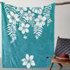 Retro Creative Floral Pattern Flannel Printed Blanket Suitable for All Seasons Suitable for Living Room Office Sofa and Travel