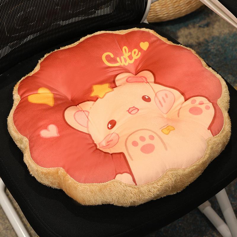 

Подушка на сиденье детского стула в виде сердечка для девочек, плюшевая теплая подушка для пукания в классе для зимнего офиса, подушка на спинку стула