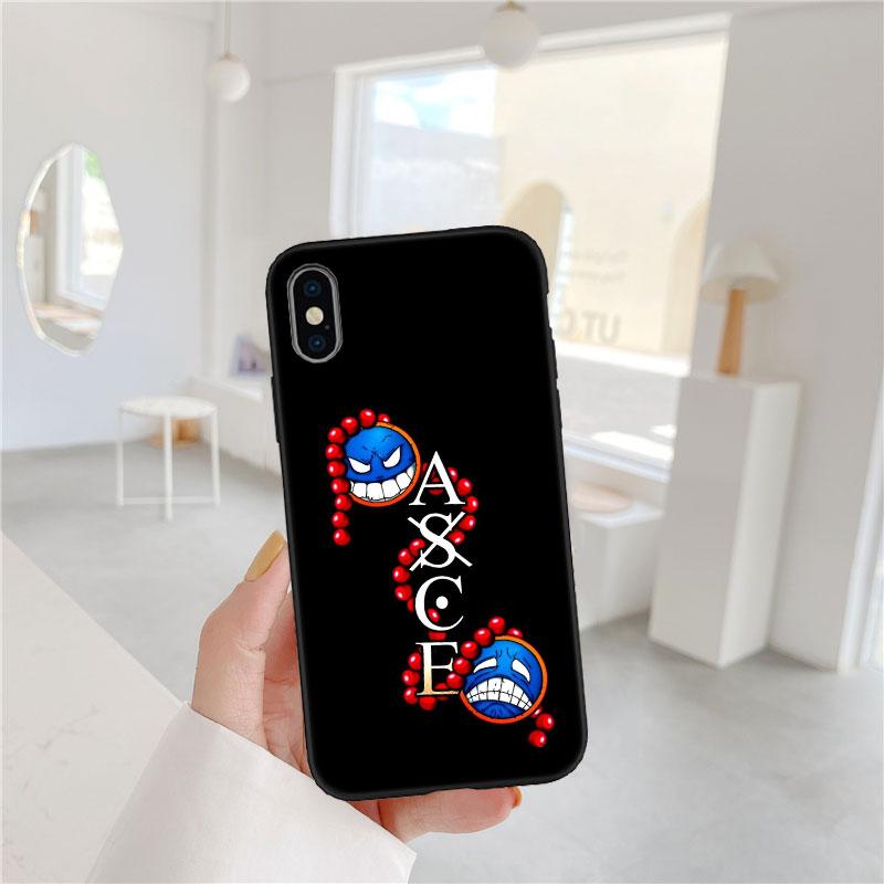 One Piece ACE Soft Shell Phone Case for Redmi Note 10 11 12 Pro Max 10S 10C 10T 11A 11S 12S 12C