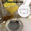 3Pcs Metal Sink Strainer Basket Food Scrap Collector Bathroom Bathtub Drain Strainer Stainless Steels Drain Hair Catcher