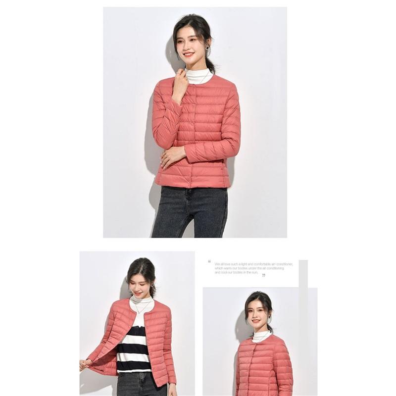 Women's Autumn And Winter Inner Wear Round Neck Warm And Lightweight Down Jacket