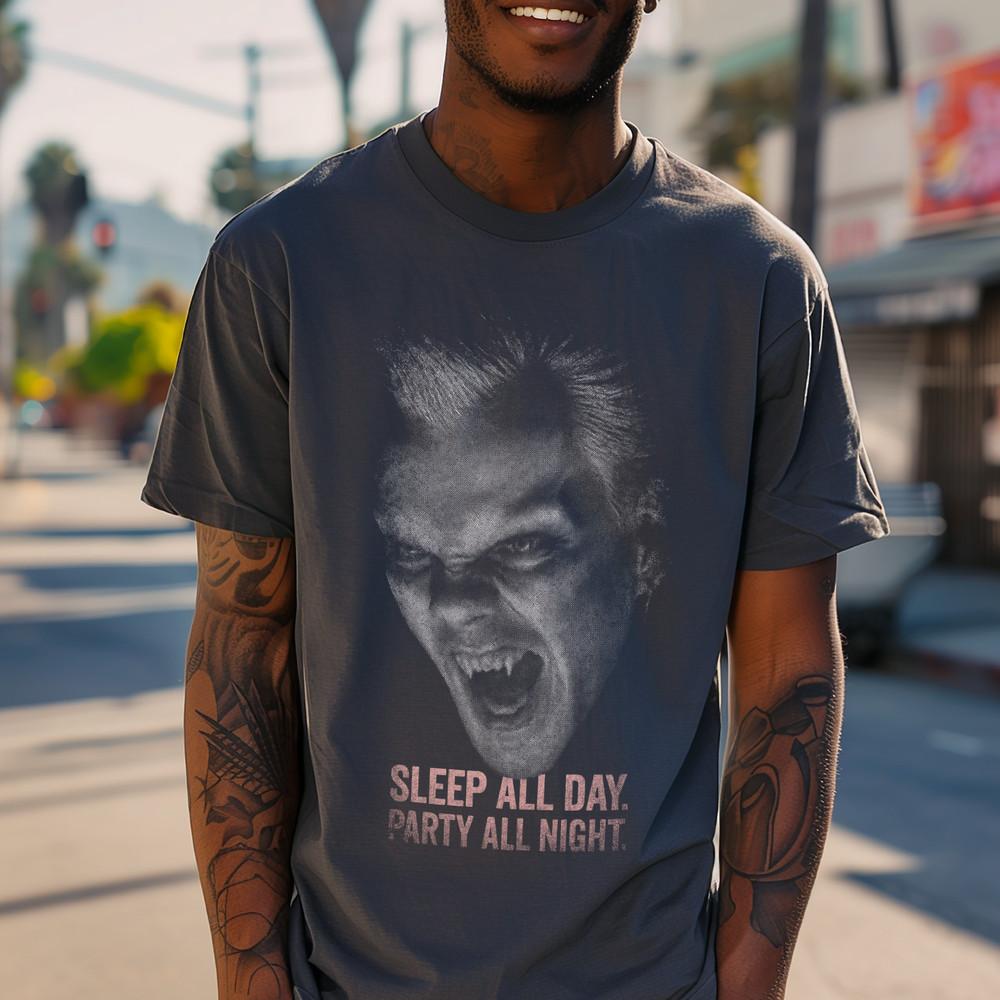 Lost Boys TShirt Sleep All Day Party All Night Vampire Horror Movie Tee Unisex T-Shirt M