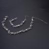 Personalized Men's Jewelry Set Alloy Barbed Wire Brambles Bracelet Necklace Decor Festival Gift for Halloween Birthday
