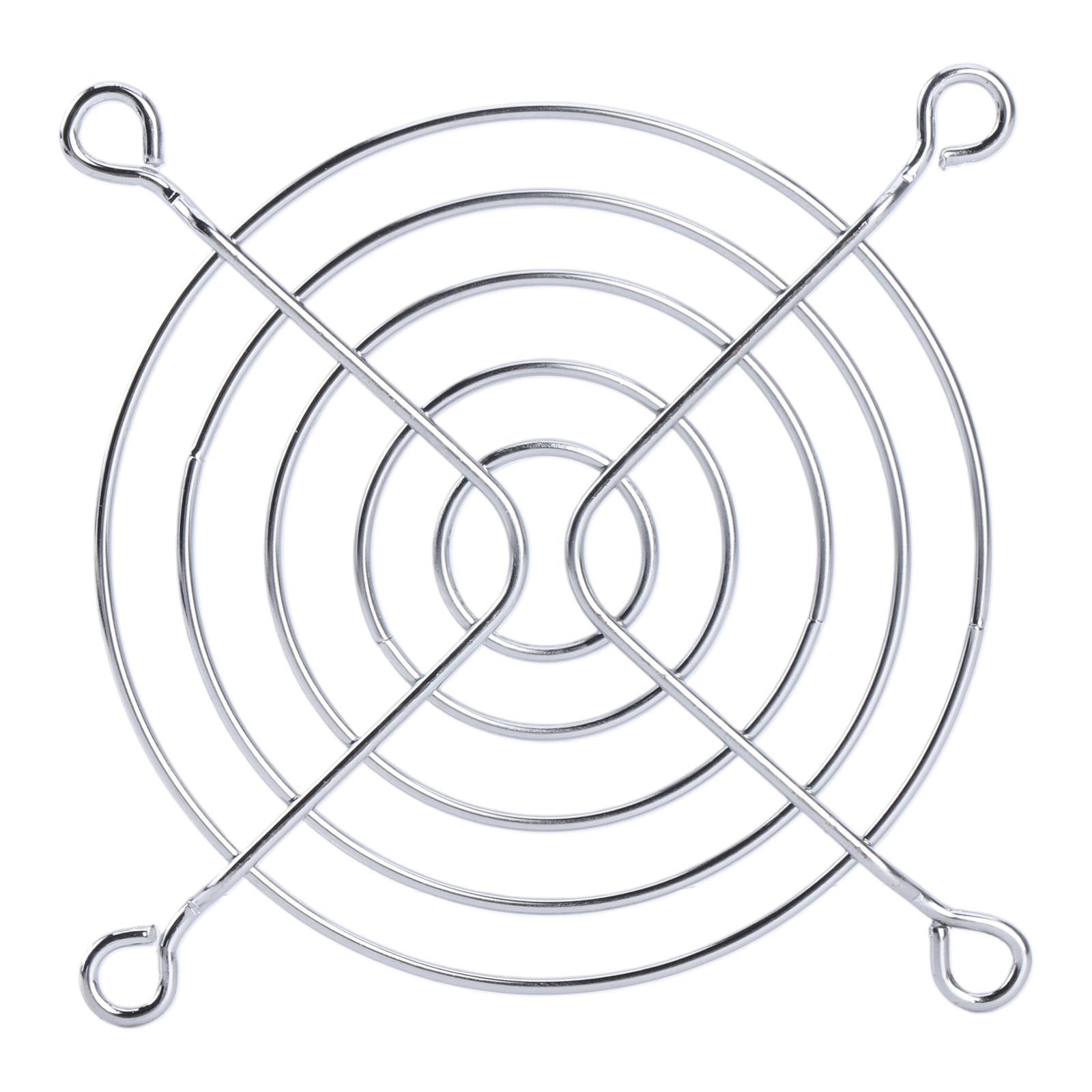 

Новая распродажа Металлическая 80мм PC Хромированная проволочная решетка вентилятора / Крышка / Защитный протектор