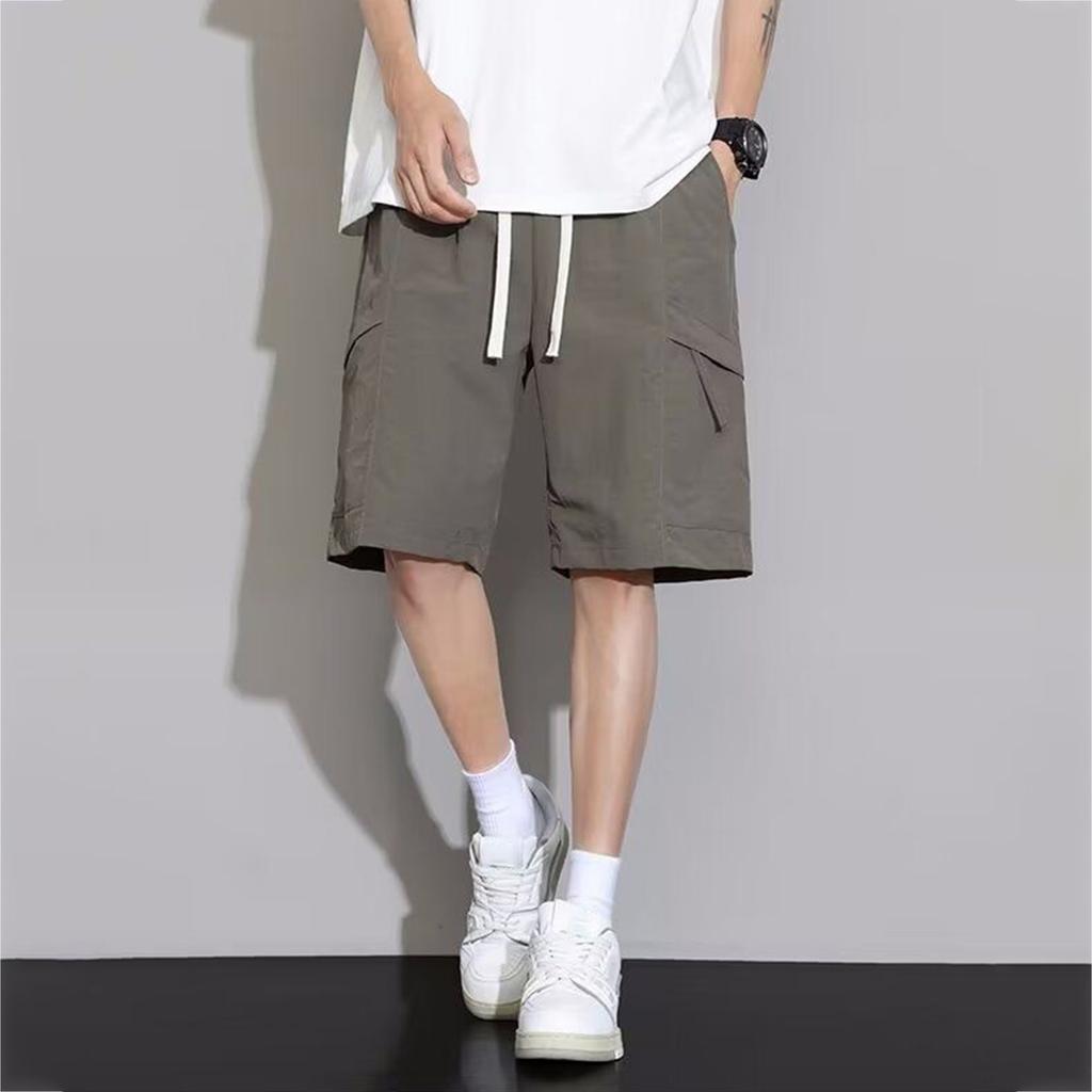 Men's Summer Multi-Pocket Cargo Shorts Men's Casual Fashion Color Loose Cargo Shorts