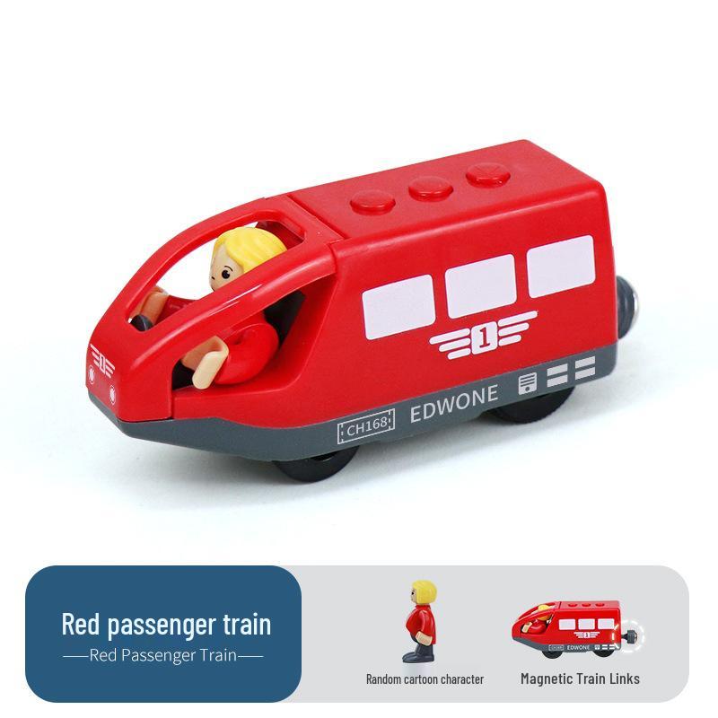 Magnetic Electric Train Engine Toy for Kids - Compatible with All Wooden Tracks