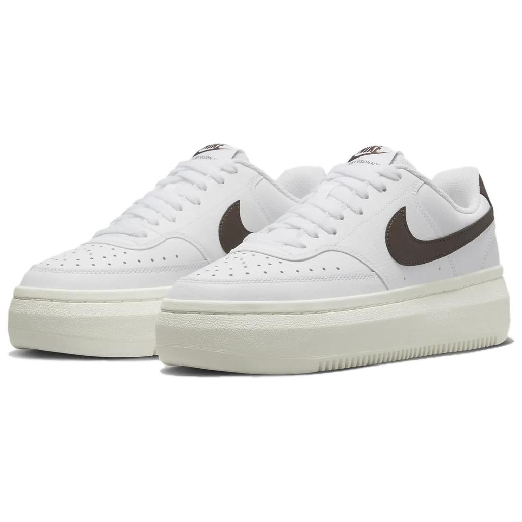 Nike Court Vision Alta White Baroque Brown Women Sneakers Sail DM0113-103