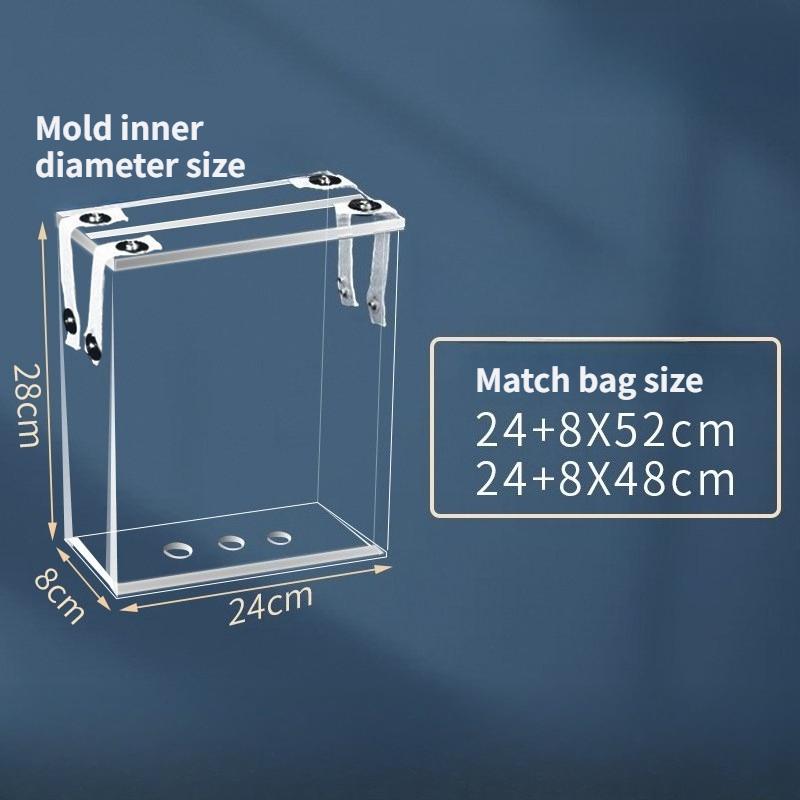 Acrylic Plastic Food Bag Rice Bags Used in Refrigerators and Supermarkets Vacuum Bag Compression Mold Rice Storage Transparent Rectangular