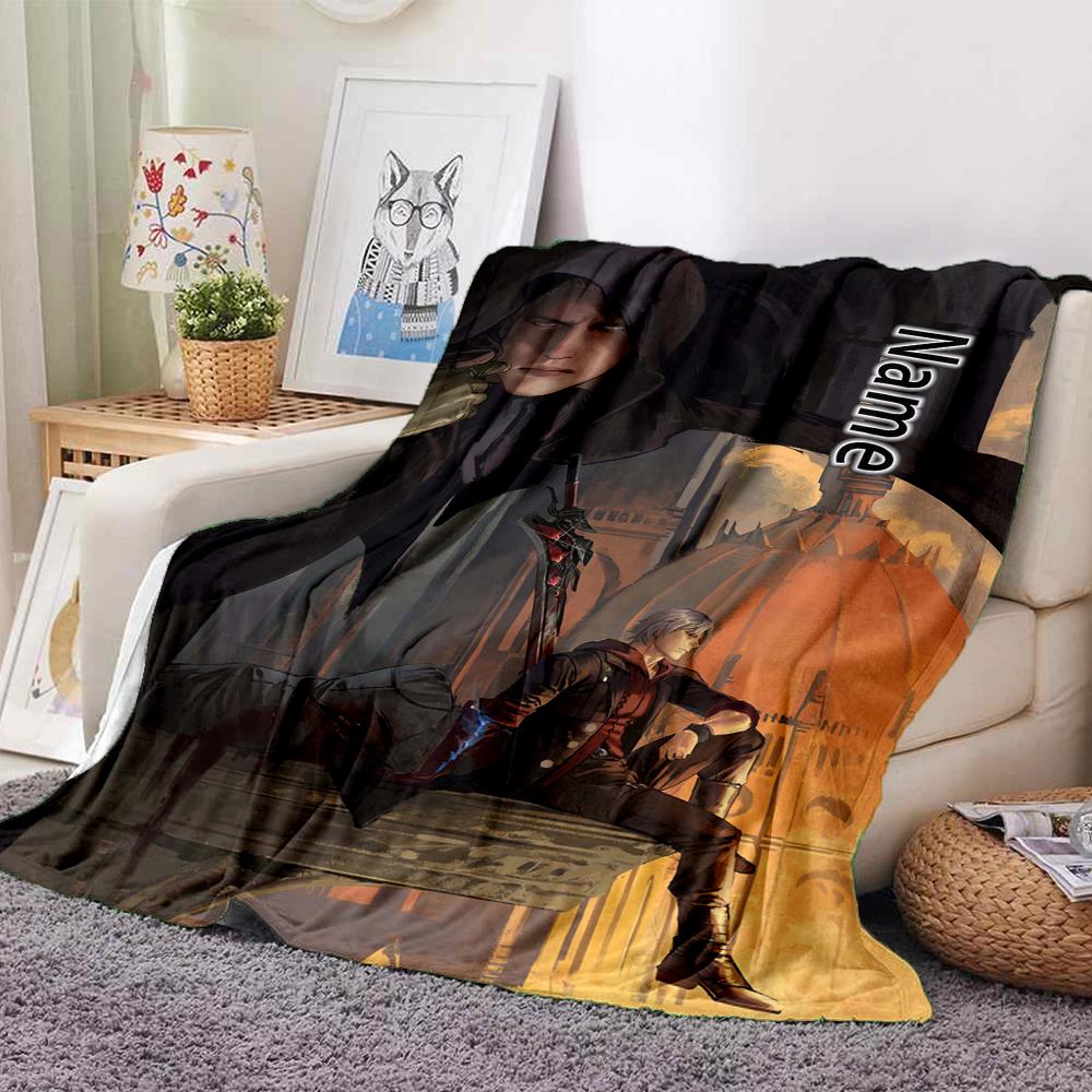 Custom 1pc Devil May Cry: Netflix Series Blanket, Soft And Comfortable Blanket, Casual Warm, Camping Travel Blanket, Birthday Gift Q91230
