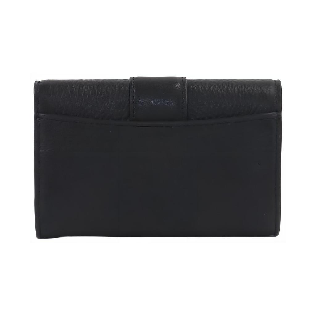 New COACH Grace Refined Pebbled Leather With Smooth Leather Accents Clutches Wallets Medium Size Women's Black CC059-IMBLK