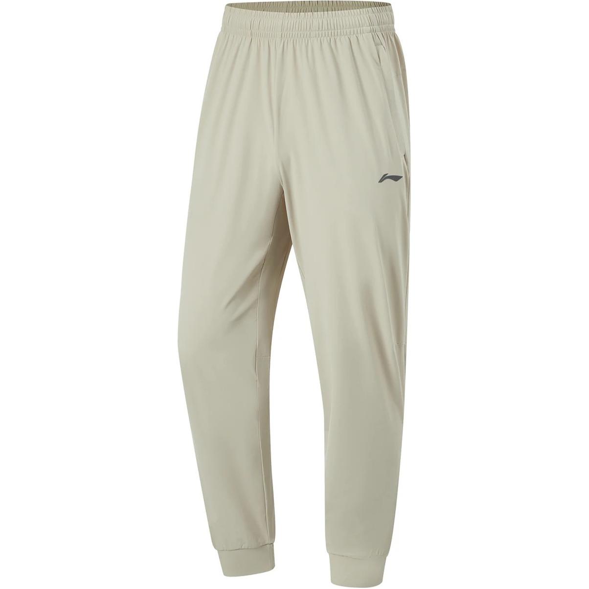 

Li Ning удобные повседневные зауженные трикотажные спортивные брюки с буквенным принтом для бега, мужские брюки цвета лайма AKYU415-9 M