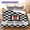 Name Custom Besiktas Pattern Bedding Set Quilt Cover Pillowcase Home Decor Gift (1 * Duvet Cover + 2 * Pillowcase, Without Core)