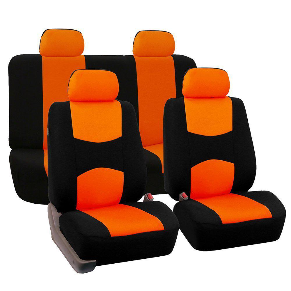 Universal Flat Cloth Car Seat Cover Set for 5 Seats - 9 Pieces, Suitable for Middle East, Europe, and America