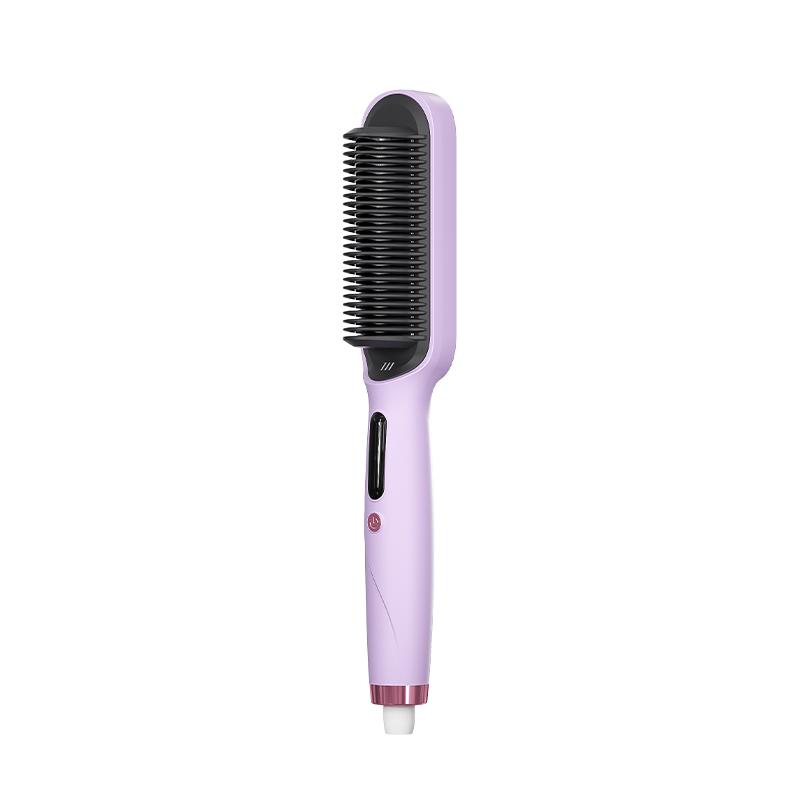 5000W Negative Ion Hair Straightener Comb Ceramic Heating Brush For Frizz Free Smooth Hair