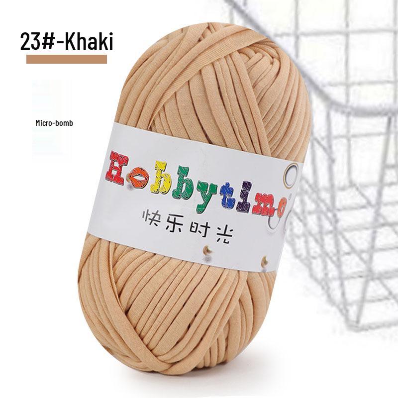 Cloth Strip Yarn DIY Crochet Kit: Handmade Bag, Knitting Material for Cushions, Carpets, and Dolls