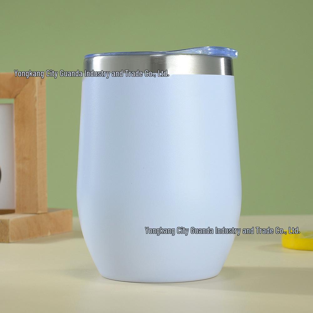 12oz Isolierter Eierschalenbecher | doppelwandiger Edelstahl Rotwein-Tumbler