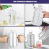 Portable 2in1 Folding Ice Maker Water Bottle with Creative Ice Cube Mold Ice Hockey Lattice Kitchen Bar Gadgets Ice Making Tool