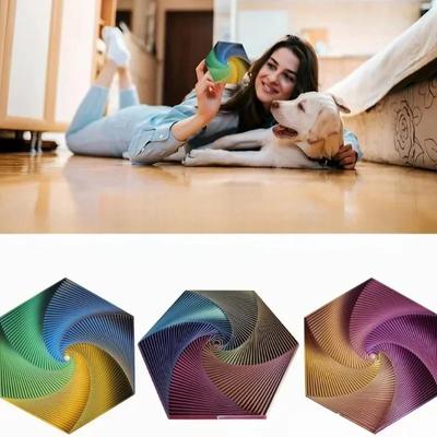 Fraktaalne Fidget Kuusnurk Dekompressioonimänguasjad 3D-printimine Lauaarvuti Stressi Leevendav Mänguasi Laste Sünnipäevakingitus Geomeetriline Fidget Mänguasi