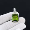 Green Peridot Handcrafted 925 Sterling SIlver Pendant Small Pendant Peridot Gemstone Silver Pendant For Gifts