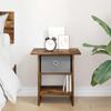 Nightstand Smoked Oak 41 x 40 x 45 cm Engineered Wood