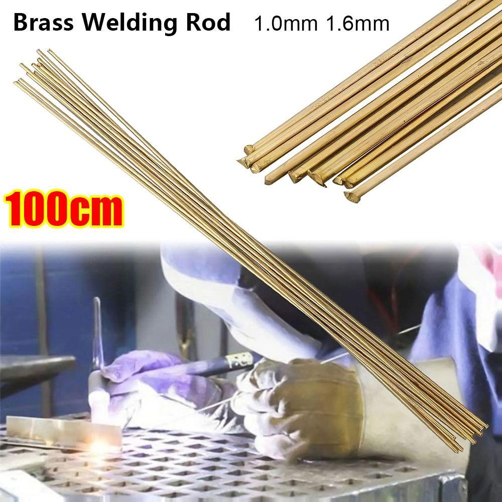 

1Pcs New 1.0mm 1.6mm Brass Rods 100cm Low Temperature Brass Wires Welding Rod For Repair Welding Brazing Soldering 1mm x 100cm