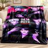 Kpop Demon Hunters Blanket Flannel Blanket Soft Cozy Plush Throw for Sofa Bed Lightweight Home Decoration Outdoor Camping