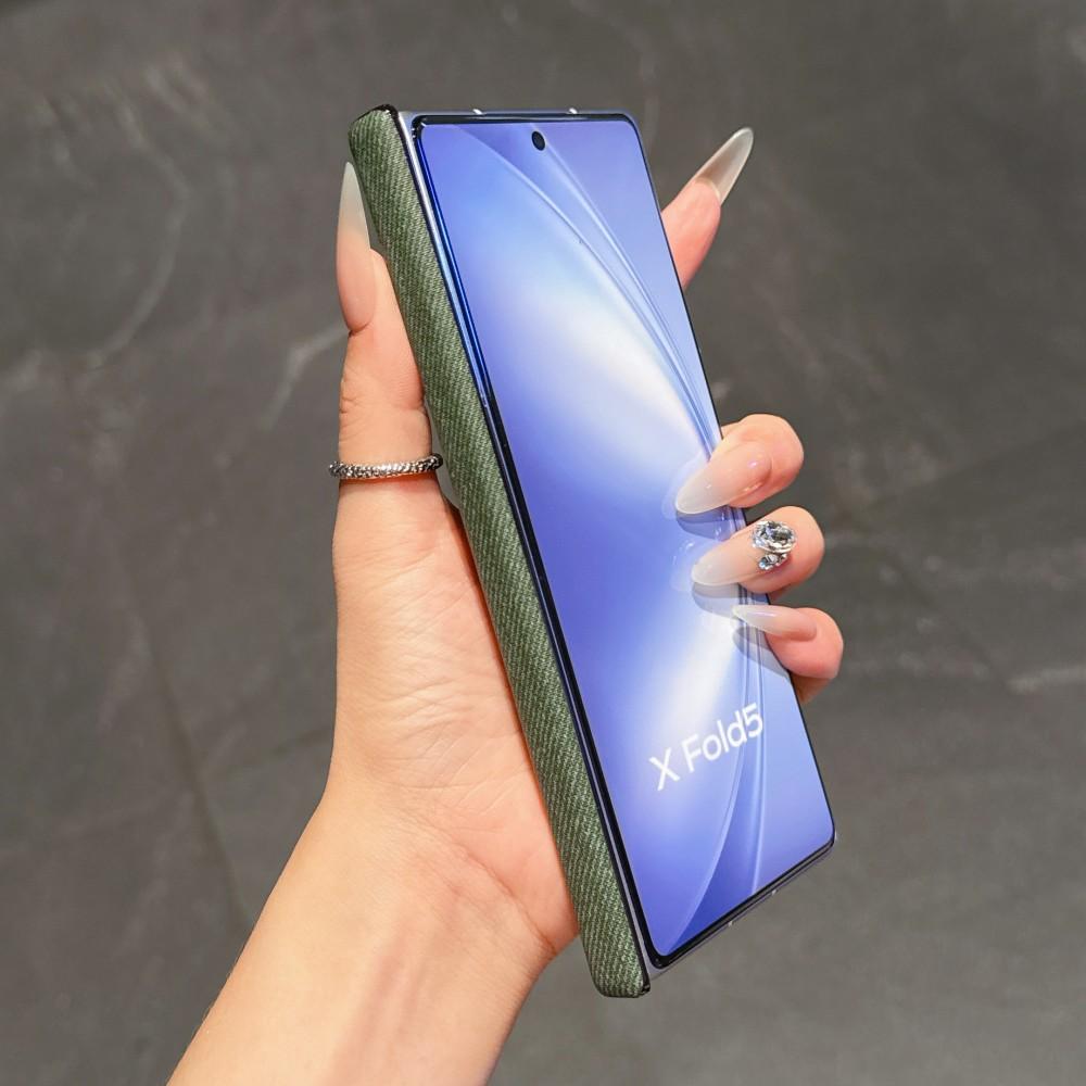 For VIVO X Fold 5 Case Luxury PU Leather Skin Magnetic Wireless Charging Protect Back Cover Case For VIVO X Fold 5 3 Pro Shell