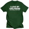 Printed New Fashion I LOVE MY GIRLFRIEND FUNNY PRINTED MENS BOYFRIEND Gift T Shirt Tshirts Cotton Short Sleeve T-shirts