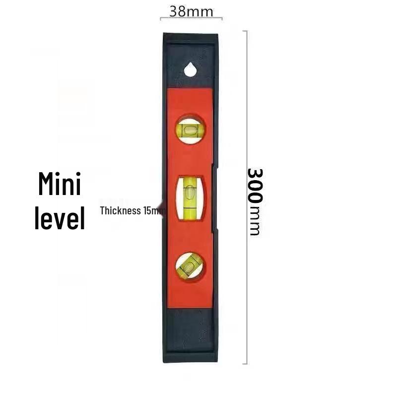 Precision Magnetic Multi-Angle Mini Spirit Level and Measuring Ruler for Household Decoration