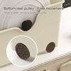 Large Capacity Sundry Storage Case with Wheels Pot Cover Holder Kitchen Cabinet Organizer