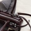 Elegant PU Handbag for Women Classic Barrel Shape Design with Dual Handles and Adjustable Shoulder Strap