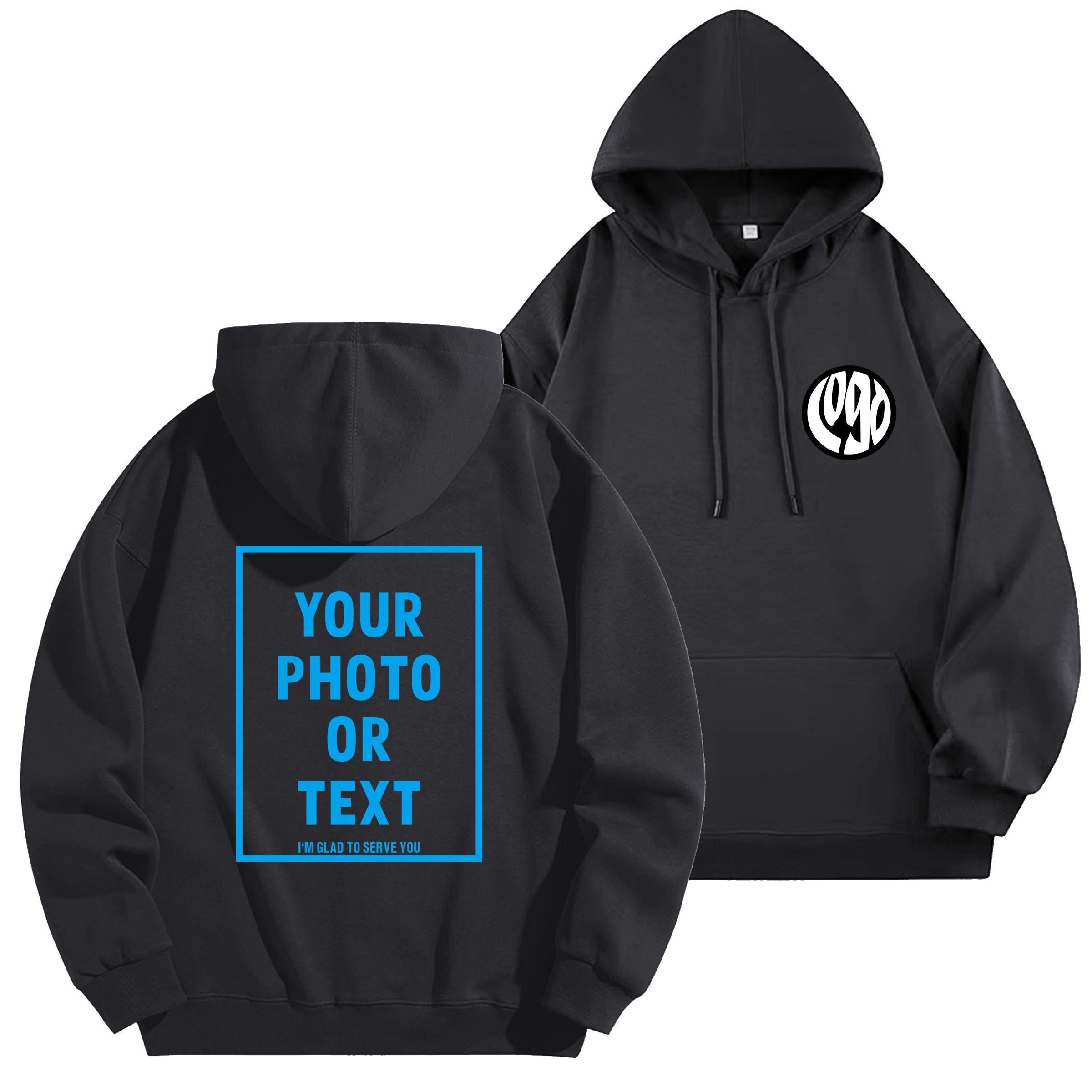 

DIY01 Кастомизация Вашего мужского топа премиального качества из чистого хлопка для осени и зимы, однотонный 2XL