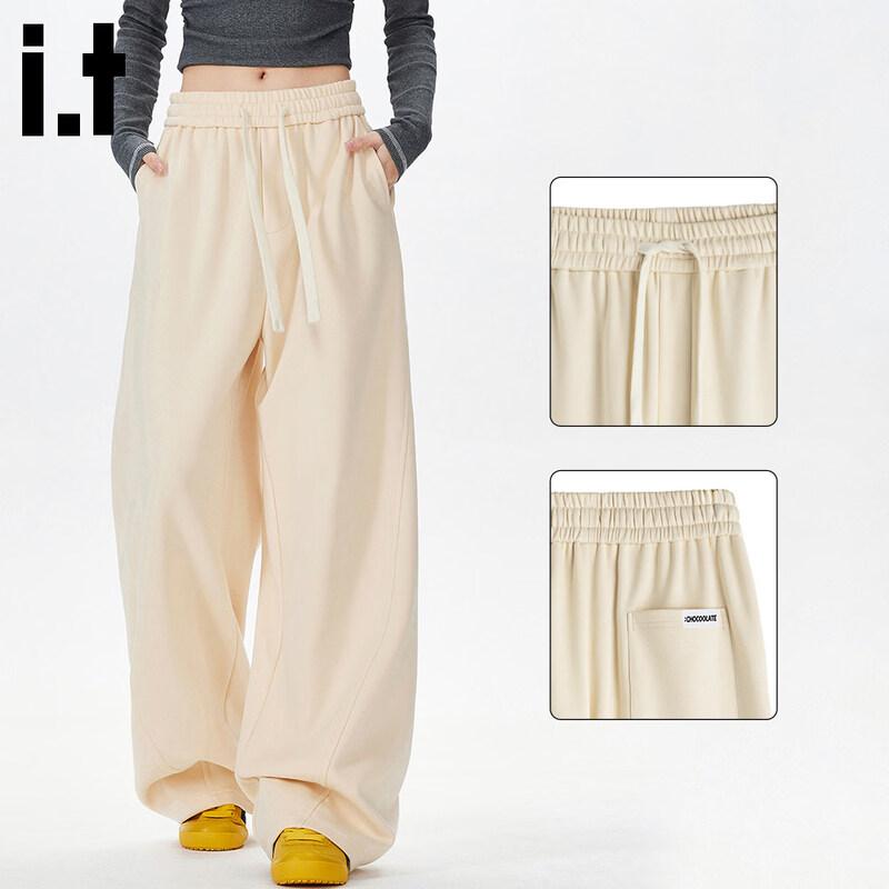 CHOCOOLATEit Women s American Retro Loose Curved Leg Pants 2XL