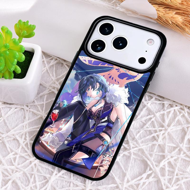 Genshin Impact Yelan Phone Case for iPhone 17 Air 16 15 11 12 14 13 Pro Max Shockproof Cover