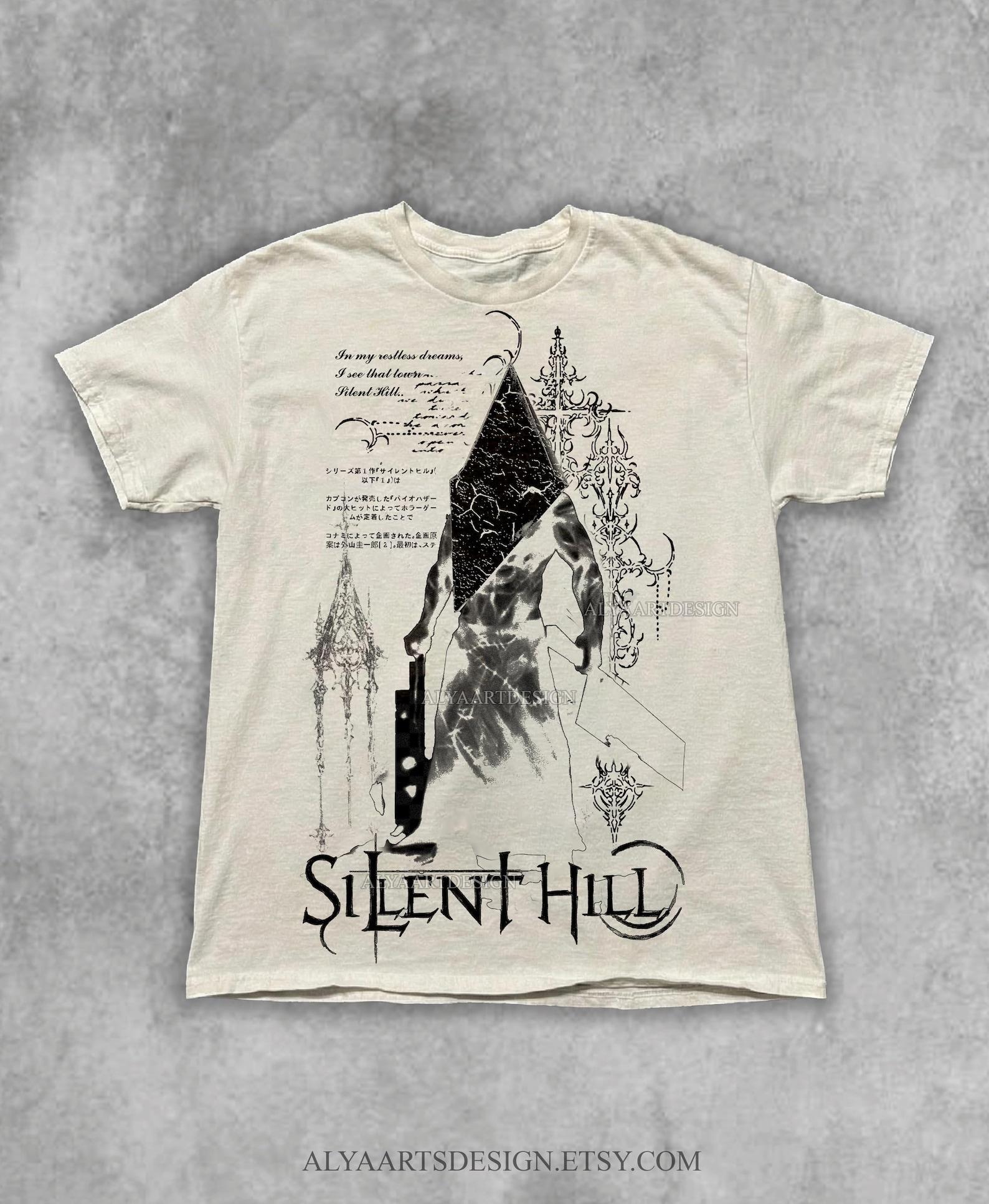 Silent Hill 2 Pyramid Head T-Shirt: Vintage Gaming Graphic Tee L