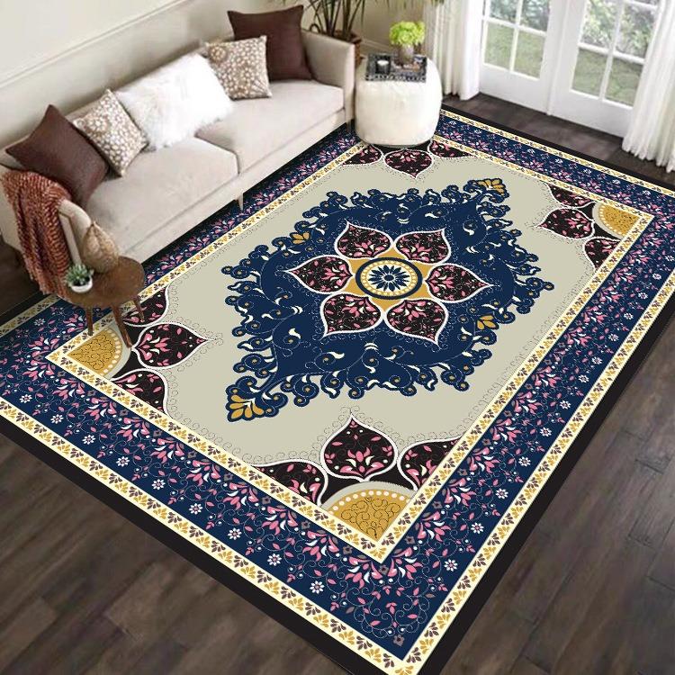 

Persian Large Area Carpet Non-slip Easy Clean Living Room Bedroom Floor Mats Classical Decor Rugs 40x60cm