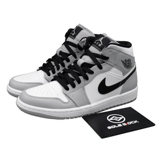 

Jordan Air Jordan 1 Mid Light Smoke Grey 554724-092 Men s Sizes EU 40 серый
