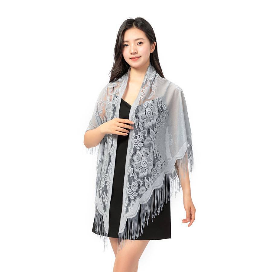 New Sunscreen Lace Split Shawl Fashion Versatile Cape Shawl Sunscreen Clothing Women's Summer Thin Shawl Shawl