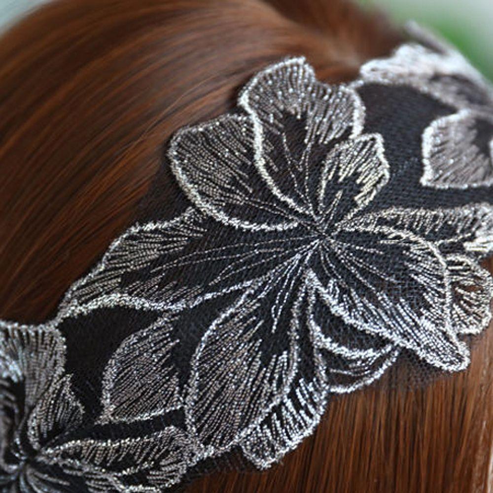 Face Lace Summer Flower Wide Edge Headband Mother Headdress Korean Style Hair Hoop Women Hair Hoop