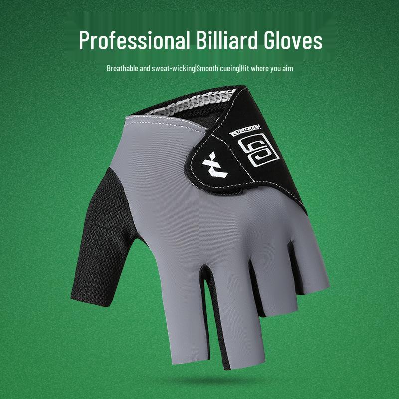 

Высокопрочные бильярдные перчатки с тремя пальцами для мужчин и женщин - Идеально подходят для профессиональных соревнований по снукеру (Правая рука) One Size