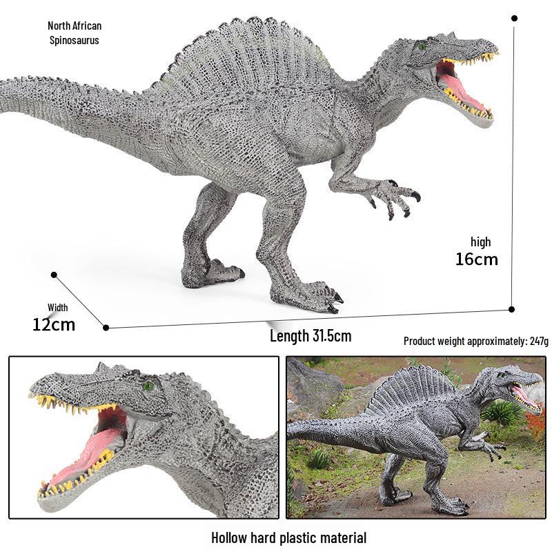 Cretaceous Ligabueino Dinosaur Model Toy - Hard Plastic Animal Figure for Kids
